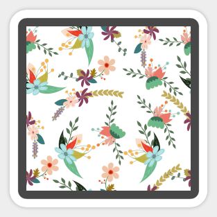 Decorative ornamental flower pattern Sticker